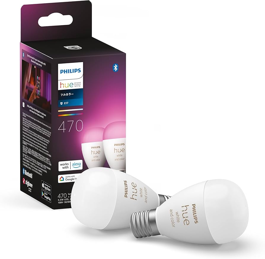 Amazon | フィリップスヒュー(Philips Hue) スマート電球 E17 40W相当