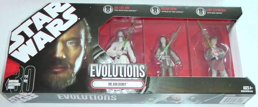 Amazon.com: Star Wars 3.75 Inch Evolutions - Jedi Legacy 3Pk