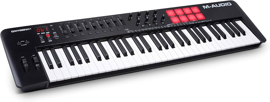 Amazon.com: M-AUDIO Oxygen 61 (MKV) Key USB MIDI Keyboard