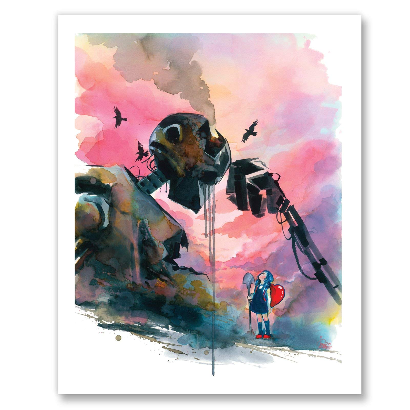 Lora Zombie Studio Little Girl Big Steel I Art Print 16