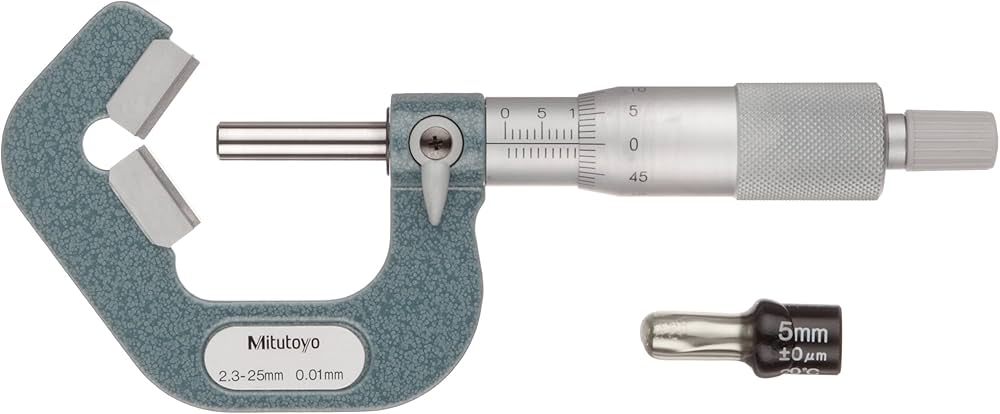 Amazon.co.jp: ミツトヨ V溝マイクロメータ アンビル・スピンドル測定