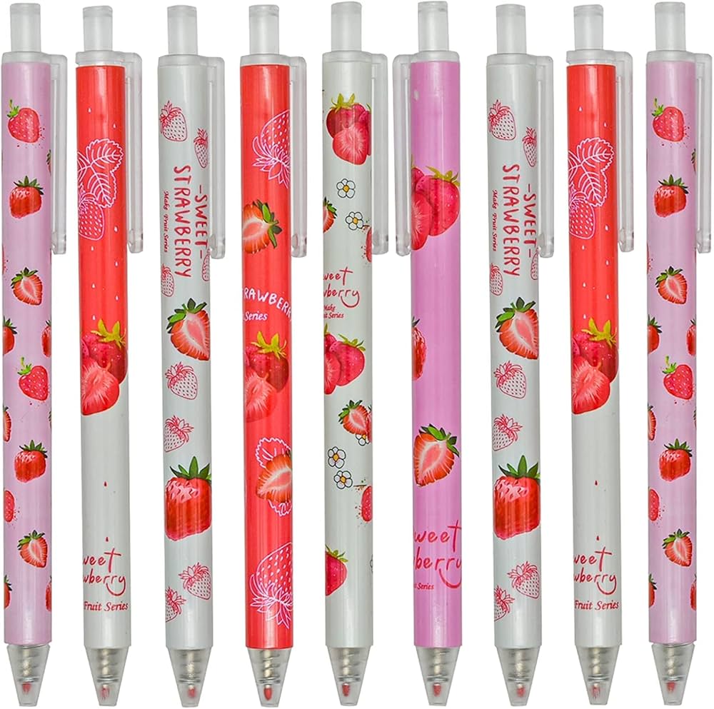 Amazon | Maydahui かわいい いちご イチゴ フルーツ ノック式