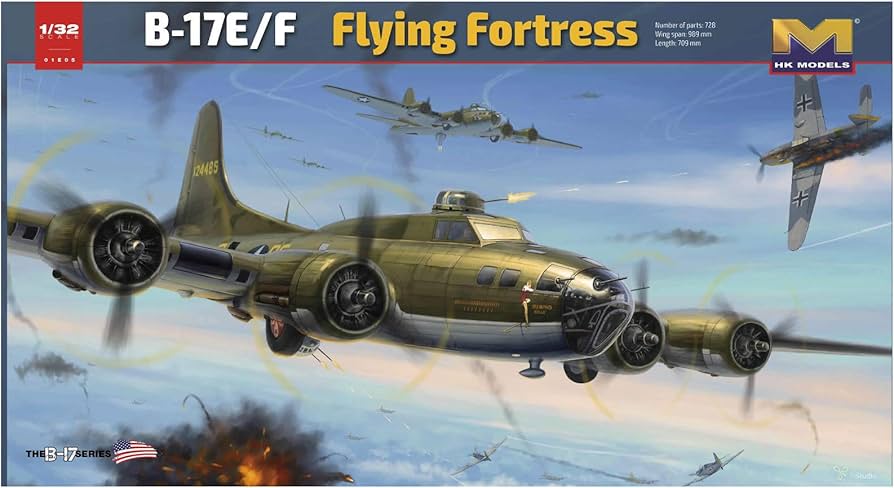 Amazon.com: HK Model 1/32 B-17E/F Flying Fortress Plastic Model