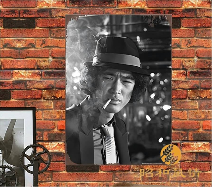 Amazon.co.jp: 【昭和の風情】松田優作 探偵物語 日本映画 ブリキ看板