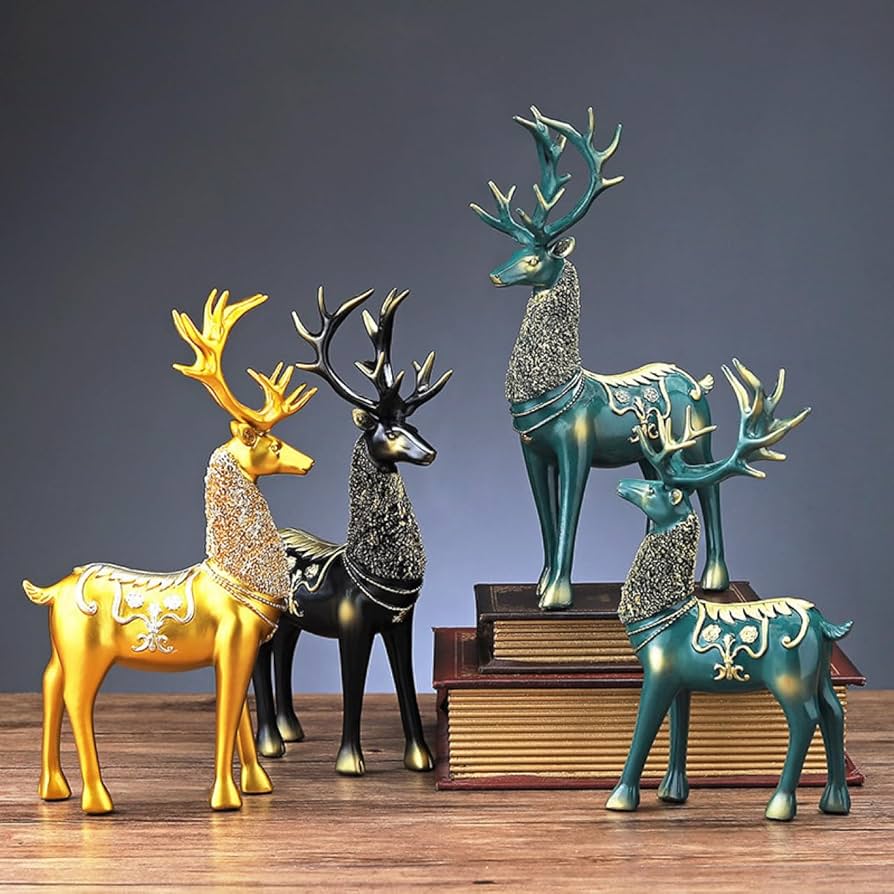 Amazon.co.jp: [dhiuebc] 鹿 置物 アンティーク クラシック インテリア