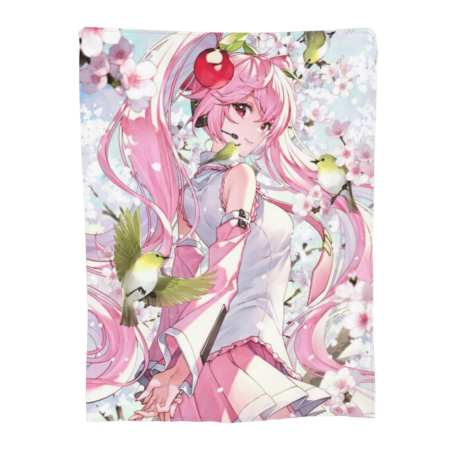 Amazon｜ブランケット 掛け毛布 フランネル Vocaloid 初音ミク ピンク