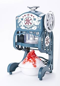 Amazon | ドウシシャ 電動本格ふわふわ氷かき器 ブルー 2016年モデル