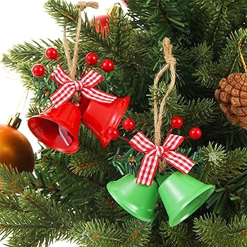 Amazon.co.jp: Unikato クリスマスツリー 飾り ベル 鈴 4個セット