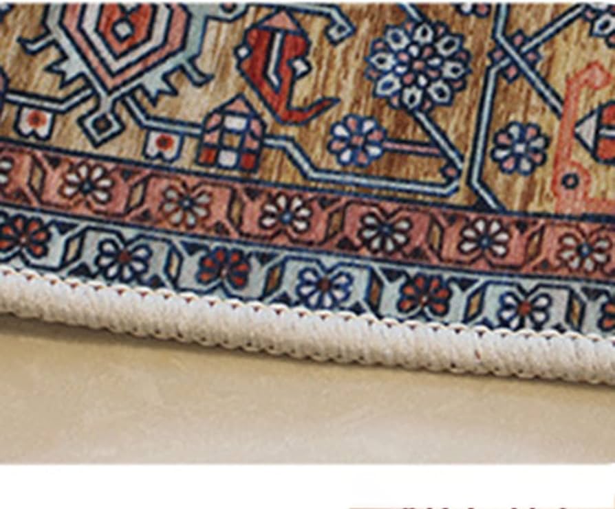 Amazon｜ペルシャ絨毯風 ペルシャ柄 洗える ラグ ラグマット ラグ