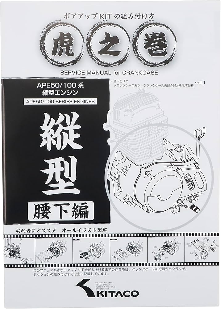 Amazon | キタコ(KITACO) ボアアップキットの組み付け方 虎の巻 腰下編