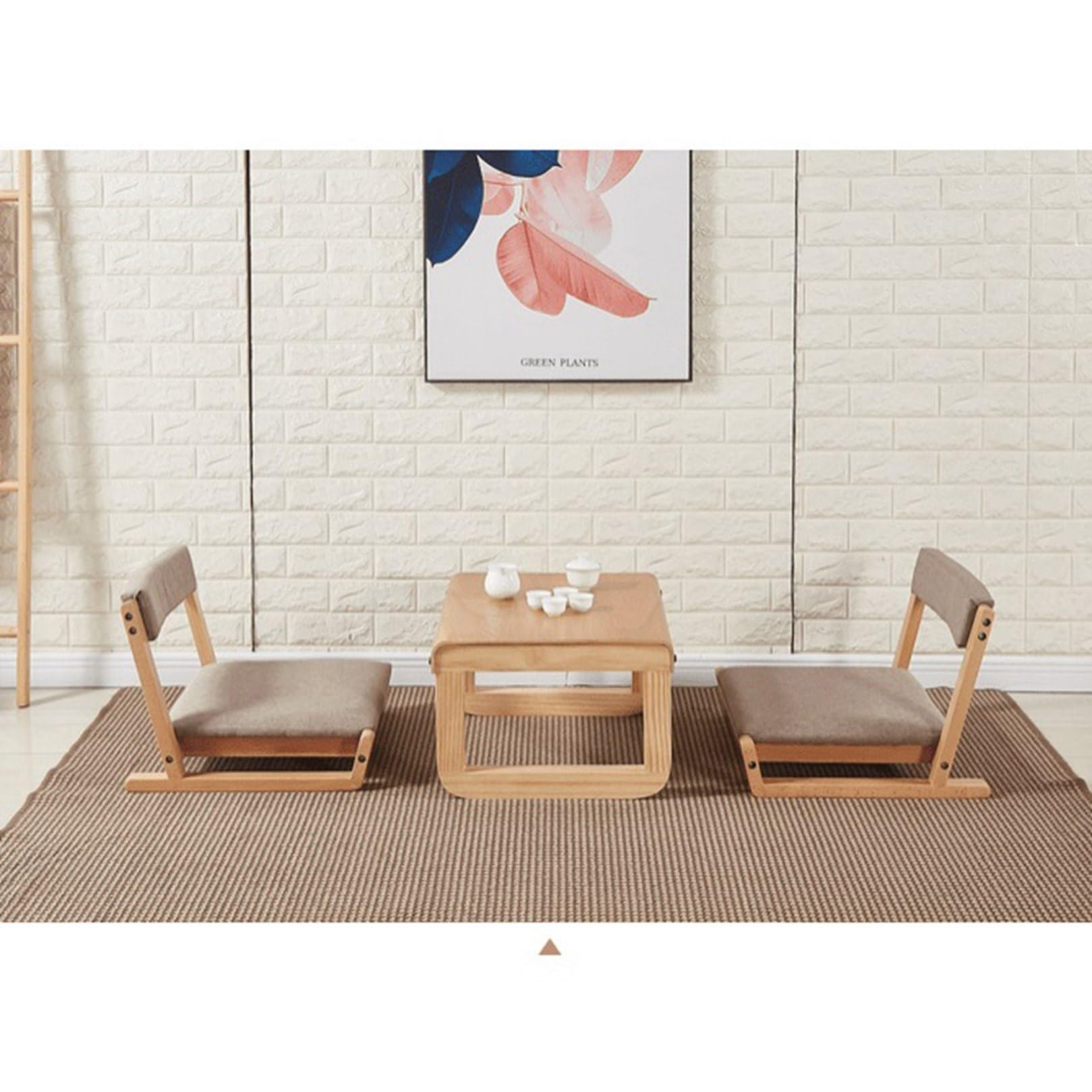 Amazon｜和座椅子 木製 フロアチェア 畳椅子 お座敷 一人掛け 脚なし