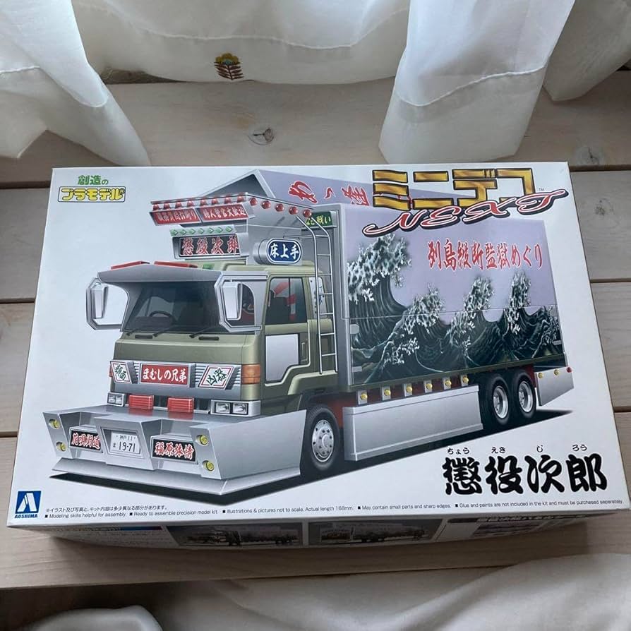 Amazon | ミニ デコトラ プラモデル アオシマ製 いすゞ （懲役二郎