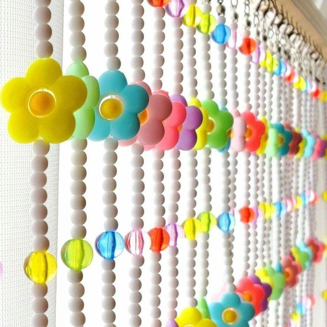 Amazon.co.jp: のれん ビーズ 珠暖簾 ビーズカーテン ポップ 昭和