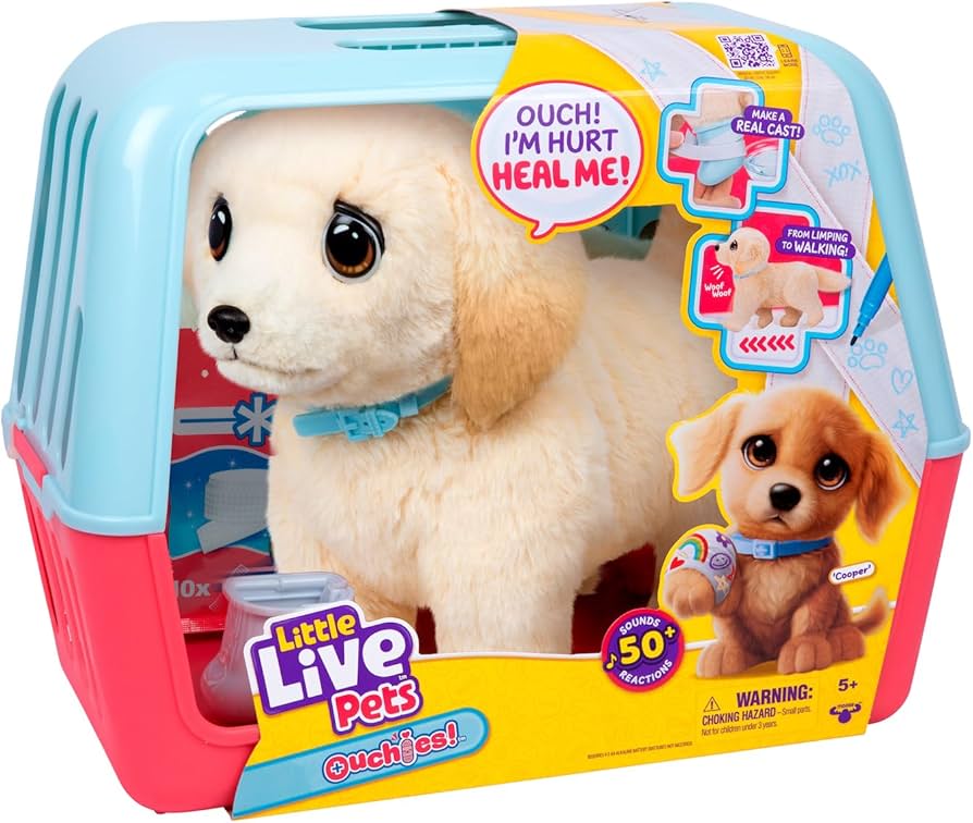 Little Live Pets Ouchies - Cooper The Retriever Puppy|Transform