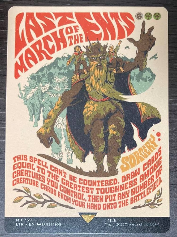 Amazon.co.jp: MTG 英語 エント最後の進軍 指輪物語 ポスター ホリデー