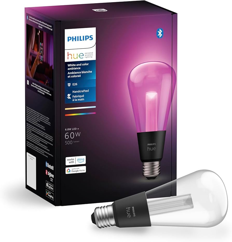Amazon.com: Philips Hue Lightguide ST23 Edison Smart LED Bulb