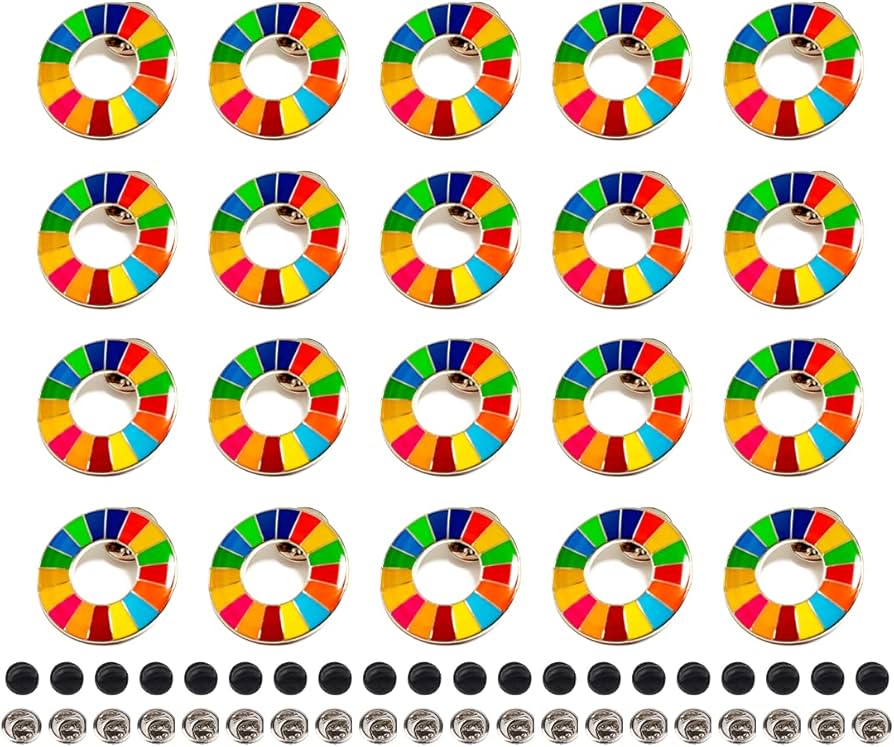 Amazon | SDGs バッジ (20個セット) SDGs バッチ ピンバッジ