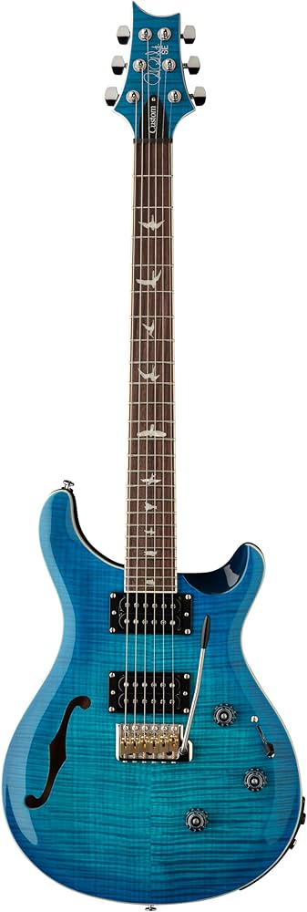 Amazon | SE Custom24 Semi-Hollow Piezo Lake Blue | エレキギター