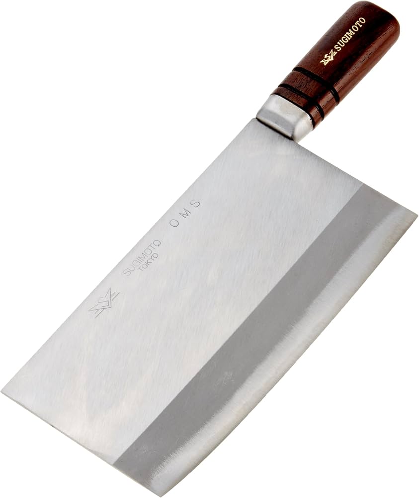 Amazon.co.jp: 杉本 最高級中華庖丁 7号 OMS4107 ハガネ(高炭素鋼) 割