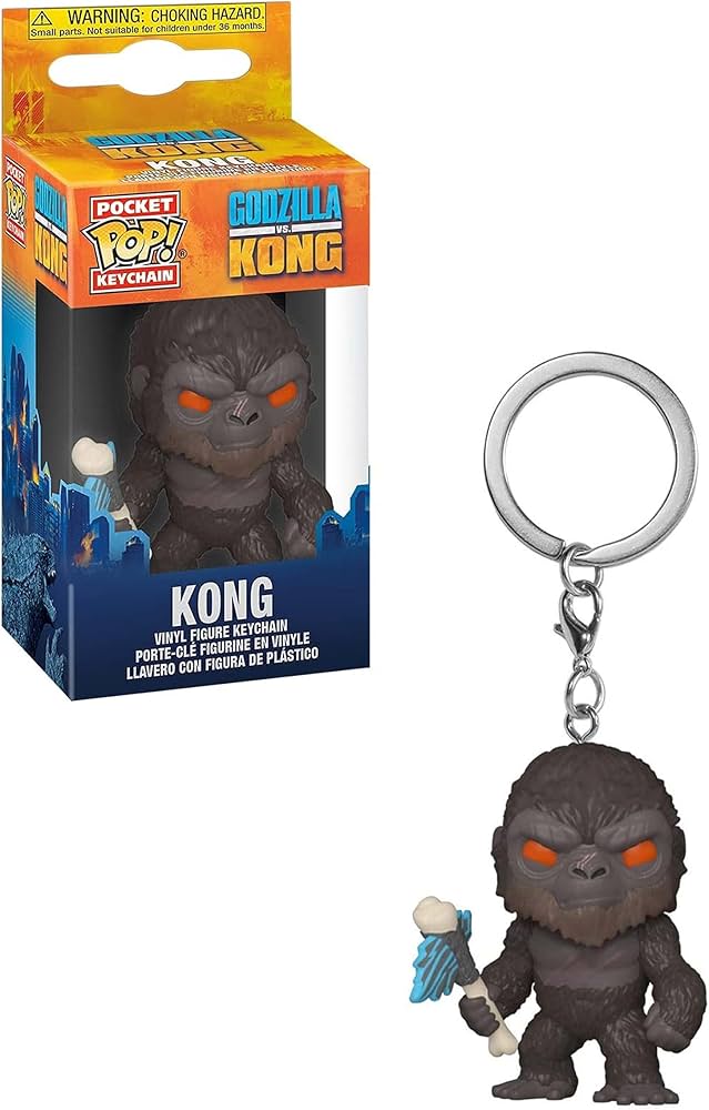 Amazon.com: Funko Pop! Keychain: Godzilla Vs Kong - Kong with Axe