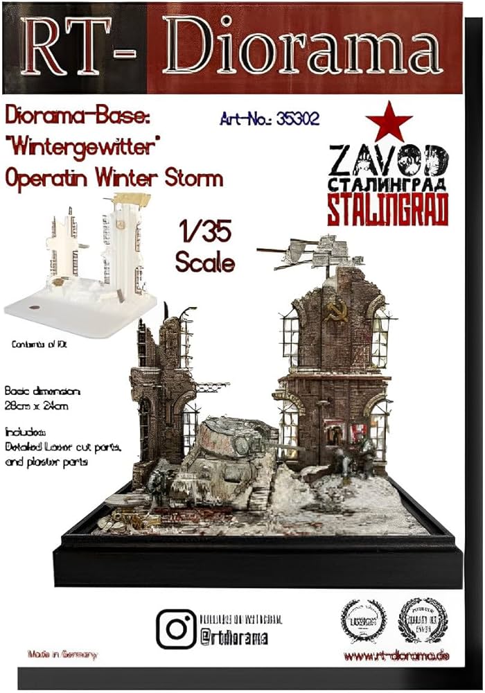 Amazon | RTディオラマ 1/35 ディオラマベースシリーズ 冬の嵐作戦