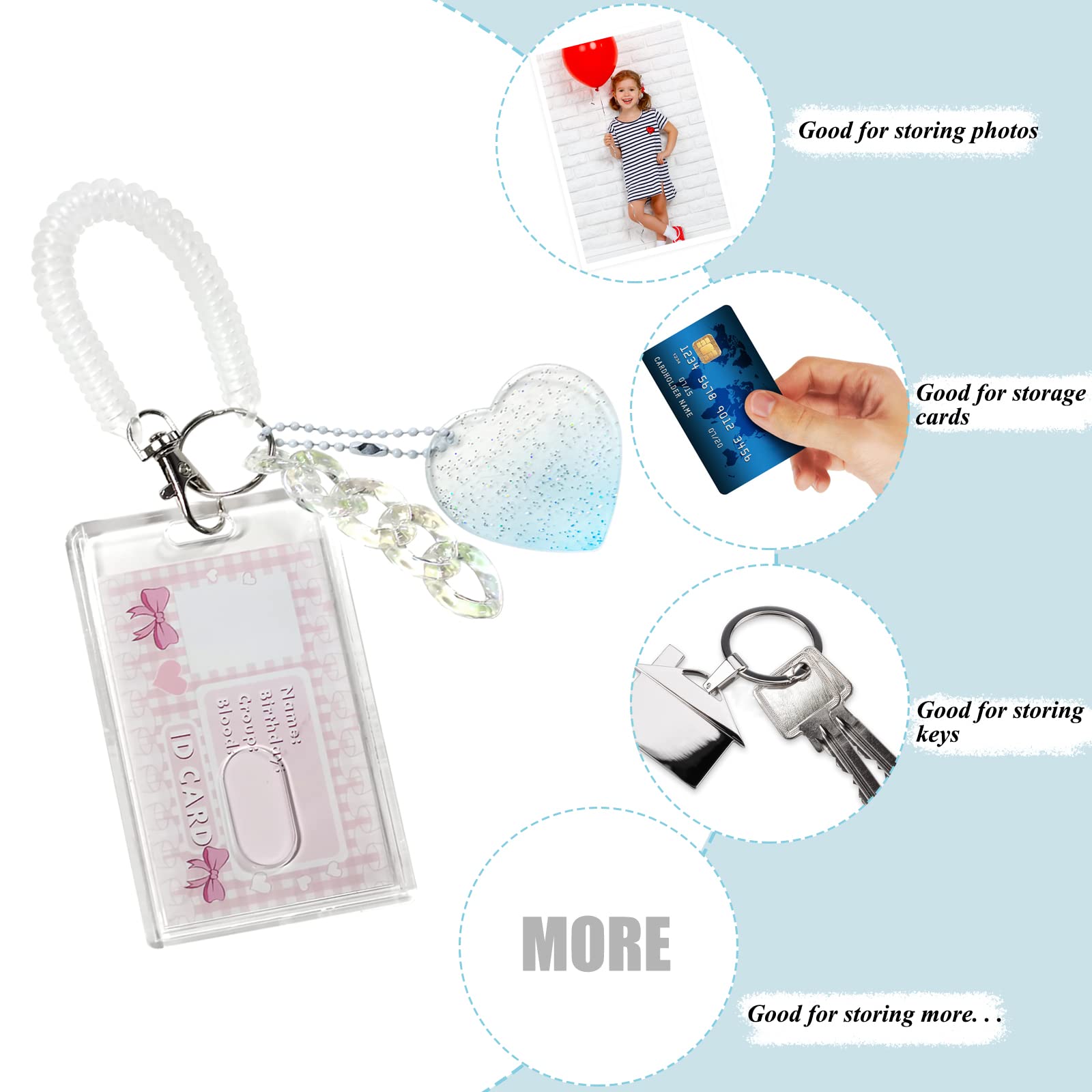 Amazon | アクリル製 Kpop フォトカードホルダー キーチェーン ID