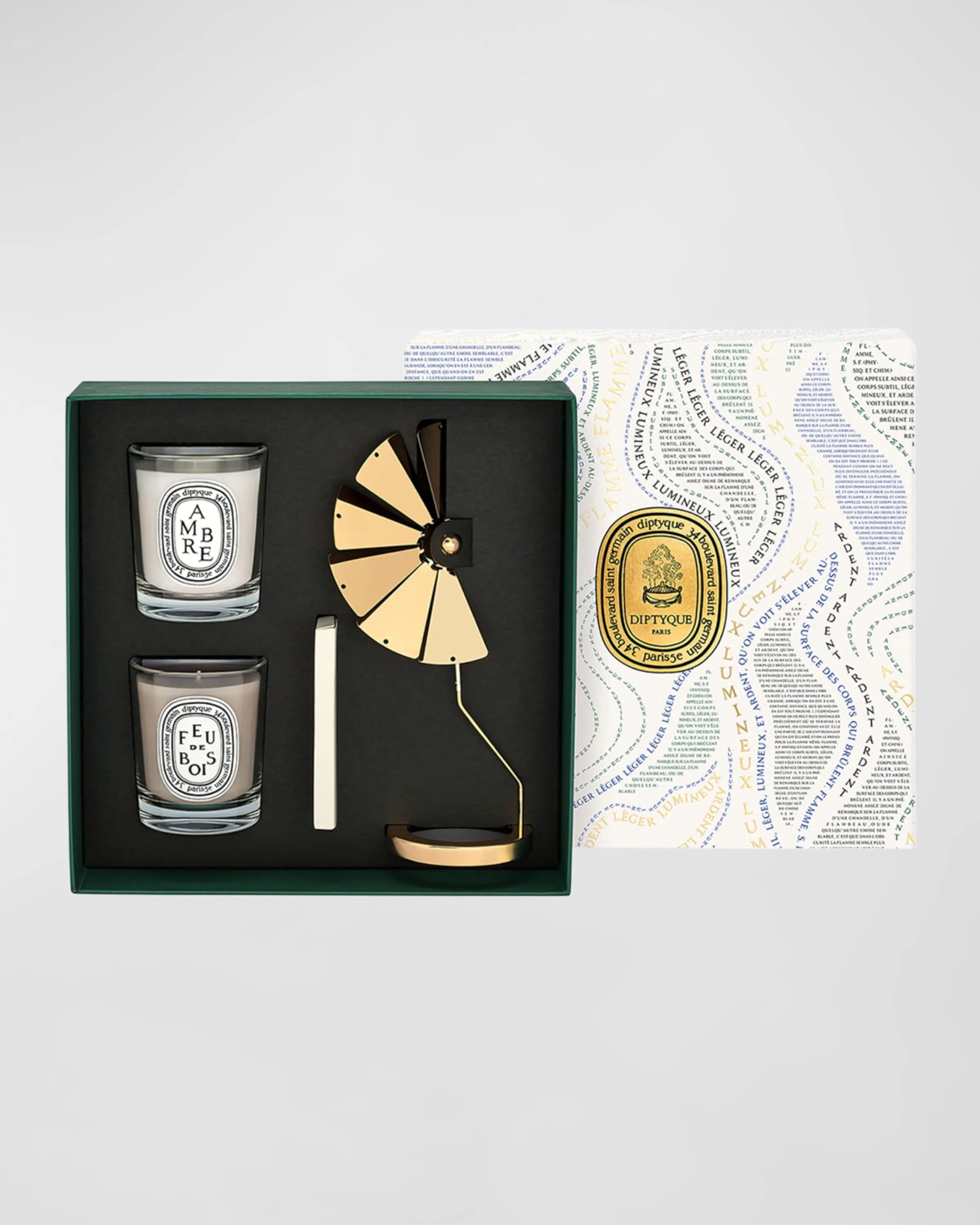 Amazon.co.jp: Diptyque Ambre & Feu De Bois 香り付きキャンドル