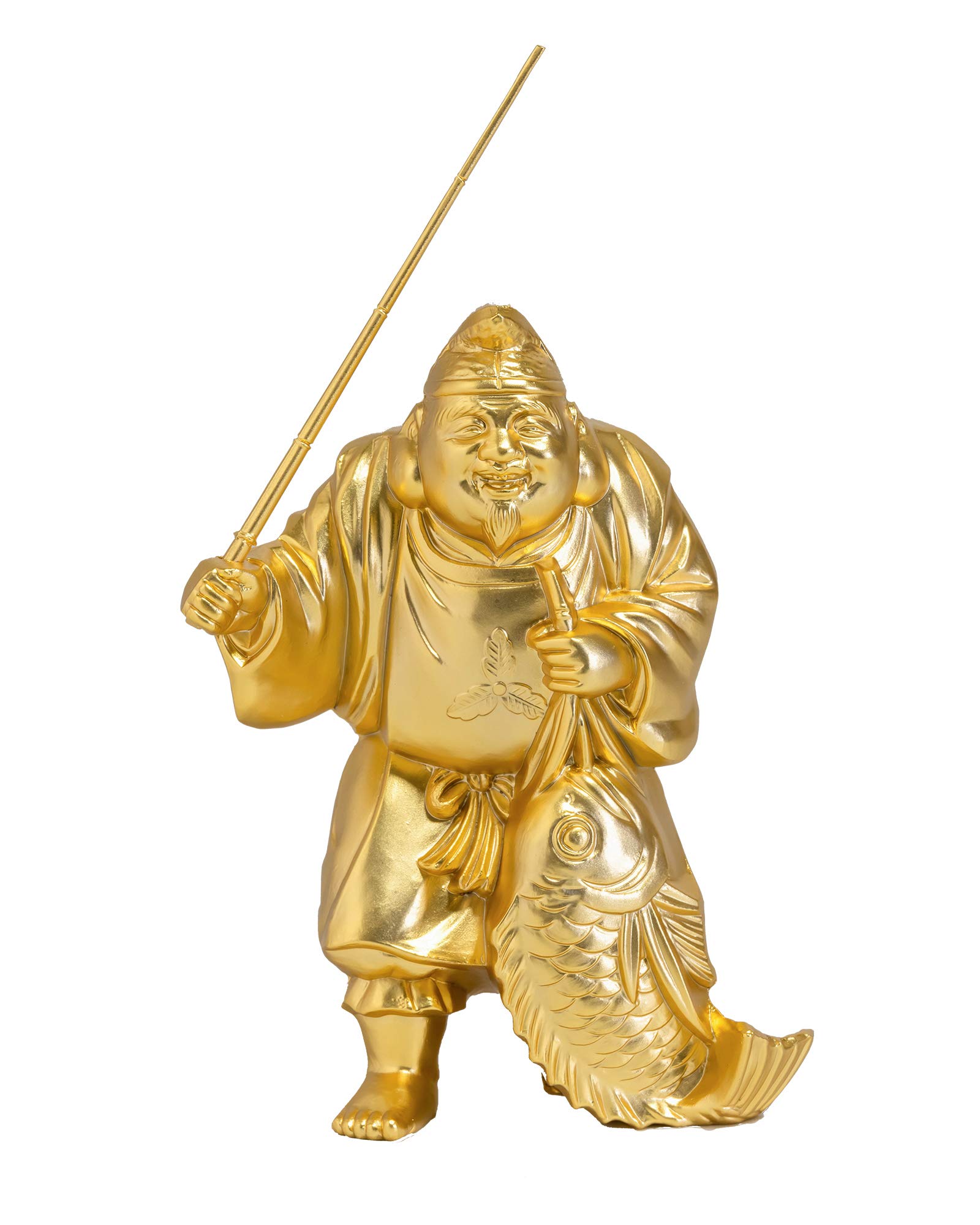 Amazon｜開運七福神 恵比寿（金メッキ/24金） 仏師：牧田秀雲 原型＿