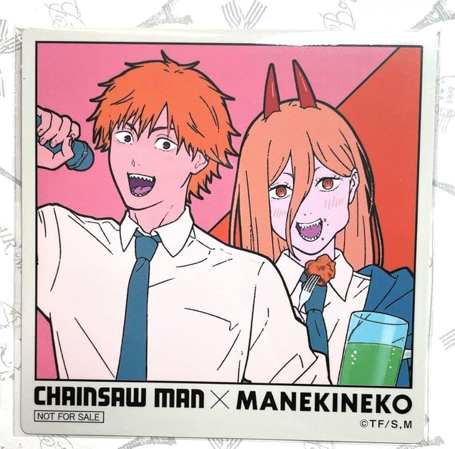 Amazon.co.jp: チェンソーマン まねきねこ コラボ 特典コースター