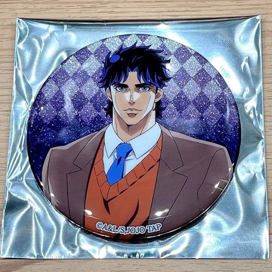Amazon | ジョナサンジョースター グリッター缶バッジ ジョジョ