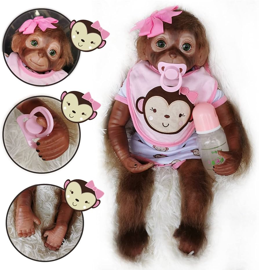 Amazon.co.jp: 20インチ生まれ変わった赤ちゃん猿50センチリアル