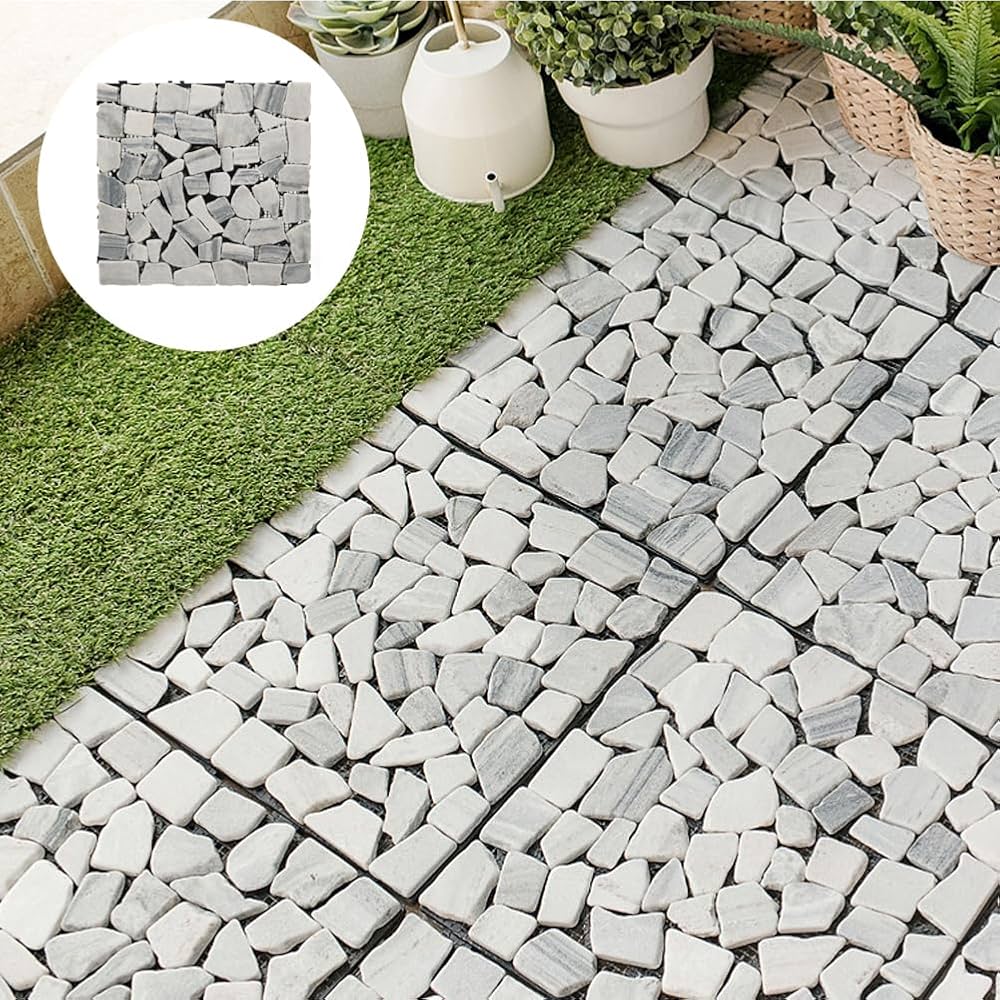 Amazon | IADSFSV(ひさこ) ジョイントタイル ベランダタイル 天然石