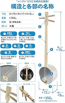 Amazon.co.jp: 【心に染みる沖縄伝統楽器】カンカラ三線（ツメ付き