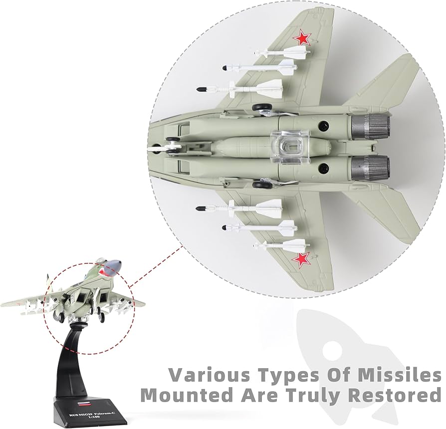 Amazon.co.jp: NUOTIE 1/100 Mig-29 支点金属戦闘機モデルキット