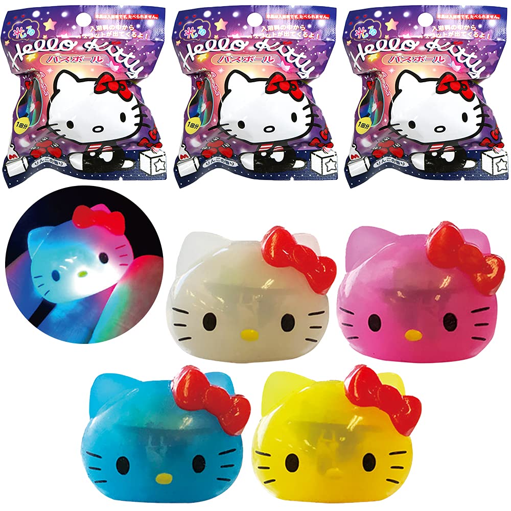 Amazon.co.jp: サンタン 光る ハローキティ バスボール 3個セット