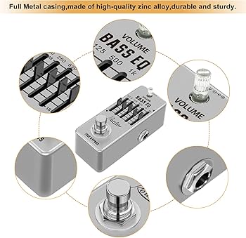 Amazon.com: Rowin Bass Equalize Pedal 5 Band for Bass with True
