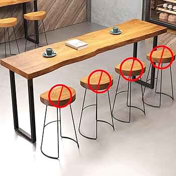 Amazon｜TRAGLO 天然木 カウンターテーブル 高さ105CM ダイニング