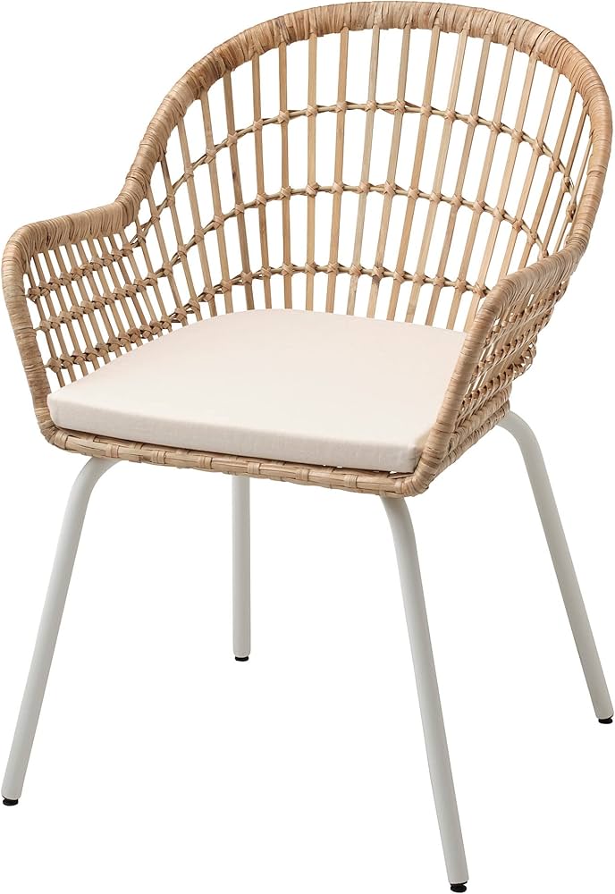 Amazon｜IKEA (イケア) Norna/NILSOVE チェアパッド付き ラタン