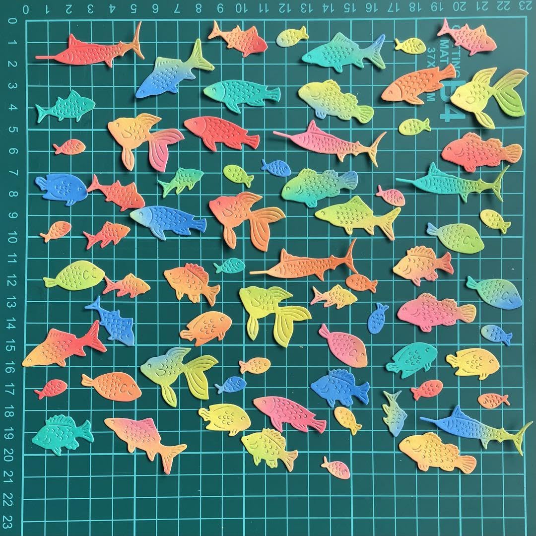 Amazon.co.jp: ダイカット クラフトパンチ 魚 セット 海 水族館 : おもちゃ