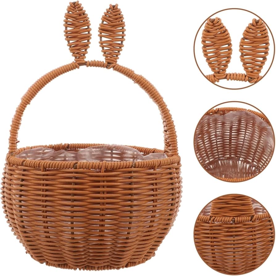 Amazon｜イースター うさぎ 耳 バスケット、うさぎ 収穫 花 女の子