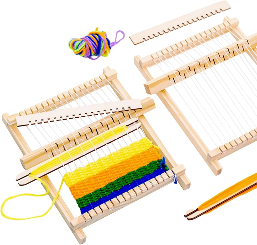 Amazon | Zhejia 織機キット 手編み機 木製ギフト 子供用織機 手織り機