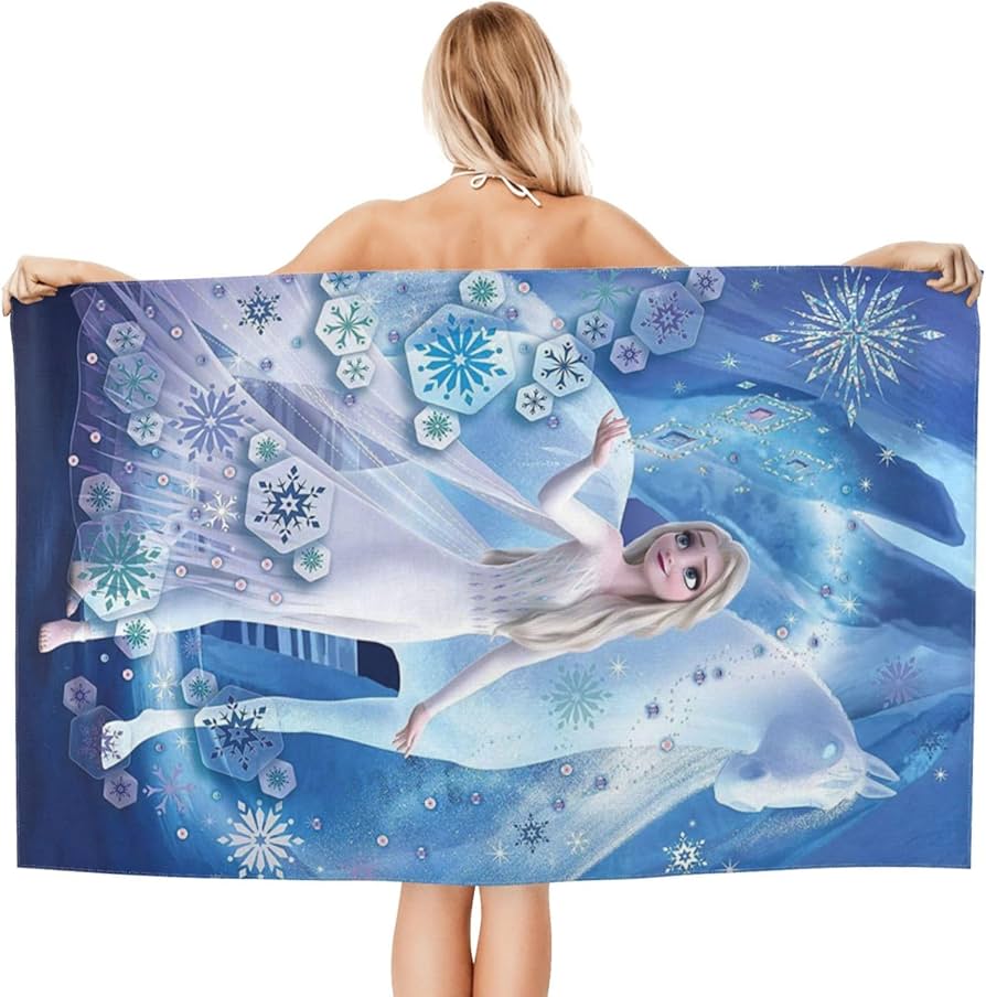 Amazon｜エルサ1 バスタオル 多機能 快適で柔らかい ビーチタオル 吸水