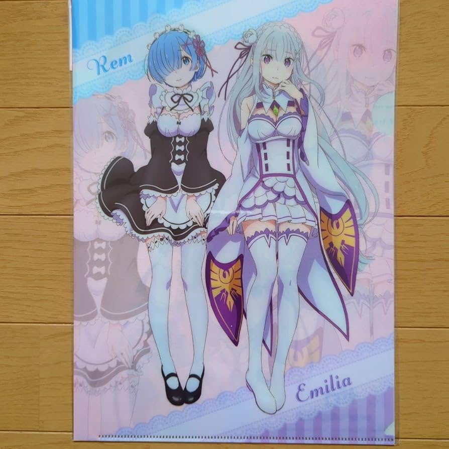 Amazon.co.jp: ④リゼロ/エミリア レム a4クリアファイル/re:ゼロから