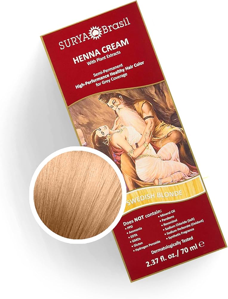 Amazon.com : Surya Brasil Products Henna Cream, Swedish Blonde