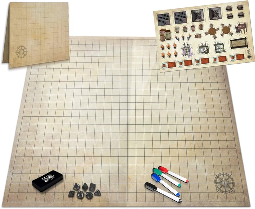 Amazon.com: Melee Mats DND Map Starter Set - 23” x 27