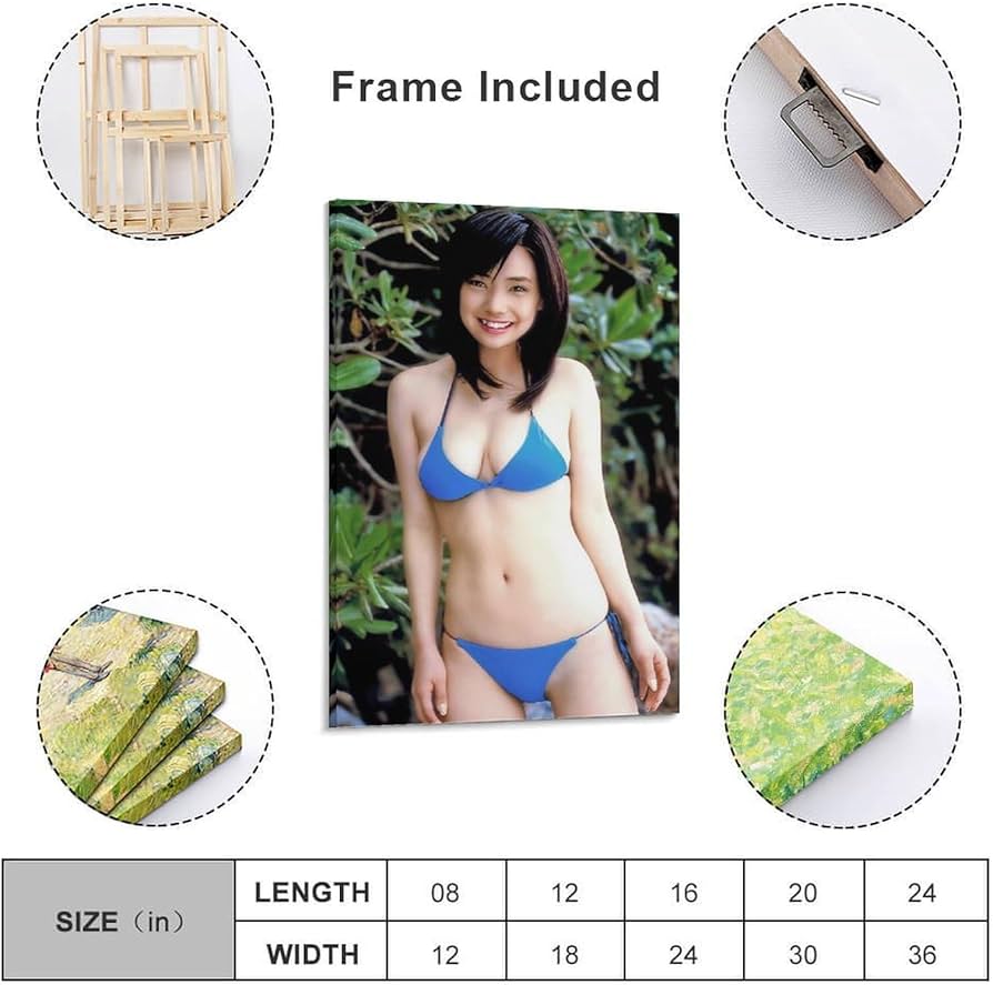 Amazon.co.jp: 倉科カナポスターセクシーアートパネルビキニ水着清純