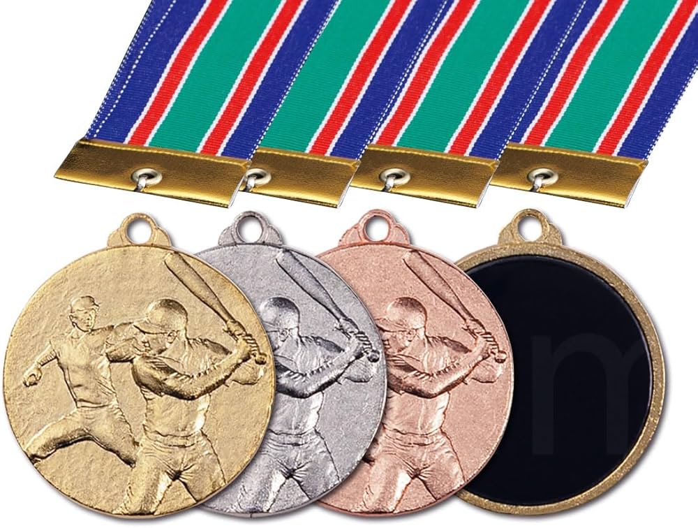 Amazon | [レーザー彫刻名入れ] GOLD SHACHI 表彰メダル M（直径35mm