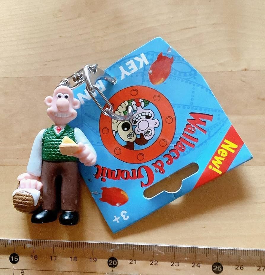 Amazon.co.jp: ウォレスとグルミット ミニキーリング キーホルダー