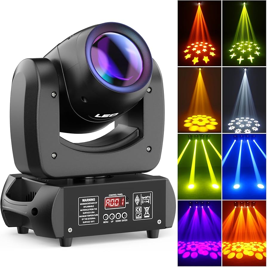Amazon.co.jp: SEBRUANC 100W ムービングヘッドライト LED 回転DJ