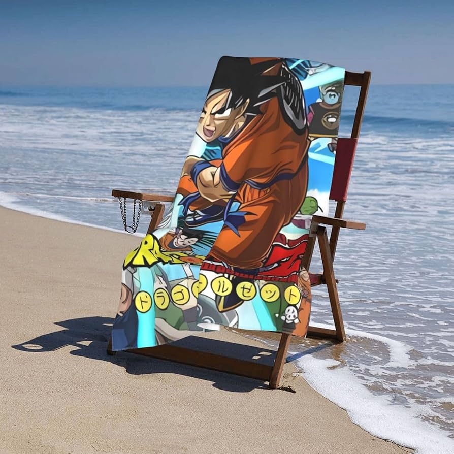 Amazon｜ドラゴンボールマイクロファイバー吸水バスタオル(横型) 吸水